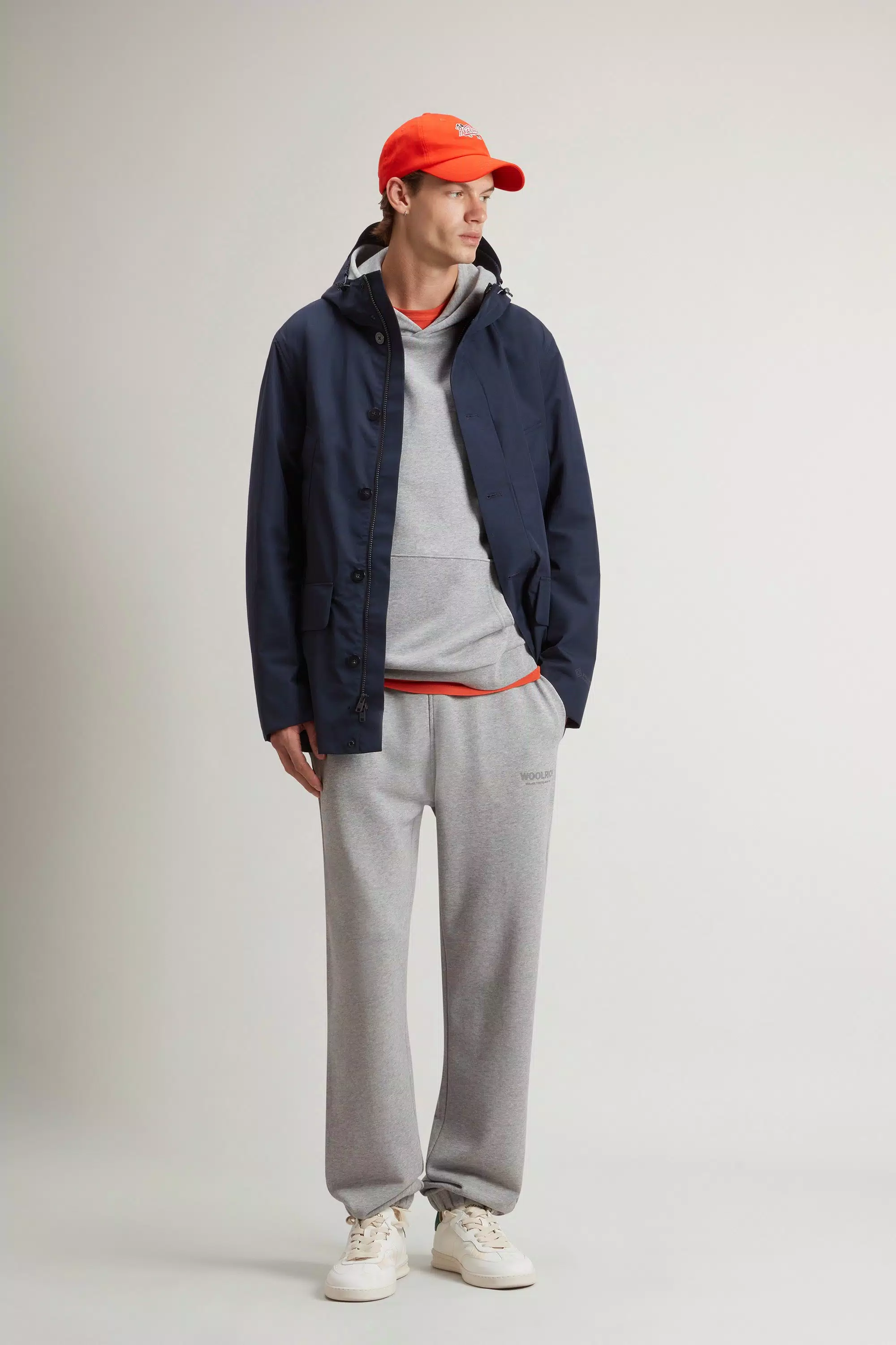 Parka de verano en tejido WINDSTOPPER de GORE-TEX LABS - Azul Melton