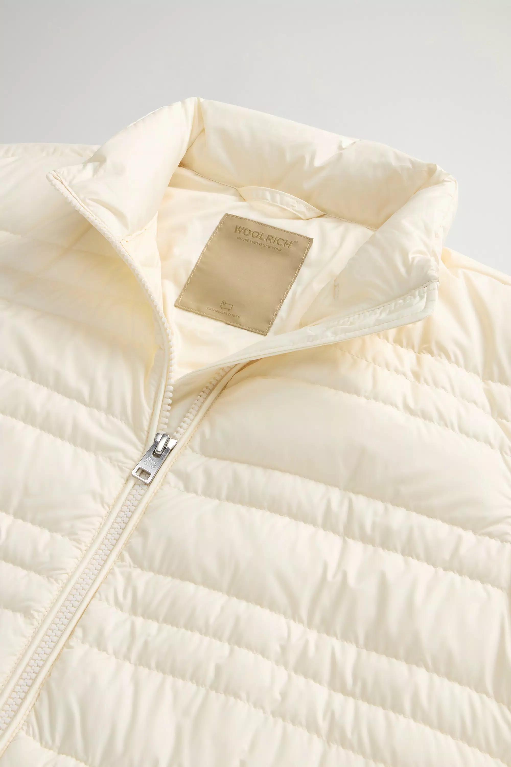Chaqueta de microfibra acolchada - Blanco