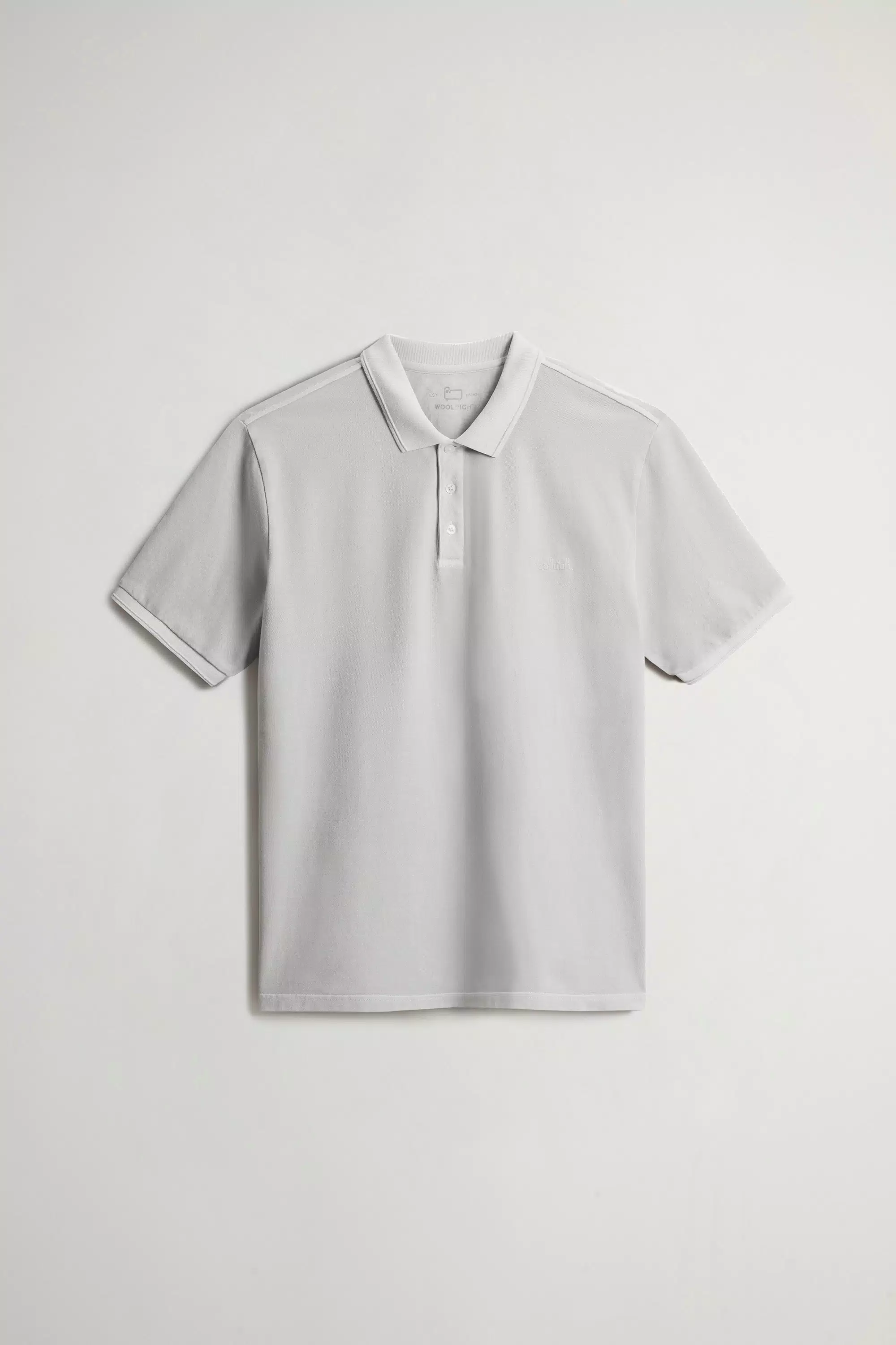 Camiseta de polos Mackinack teñida en algodón piqué elástico - Faded Harbor Mist