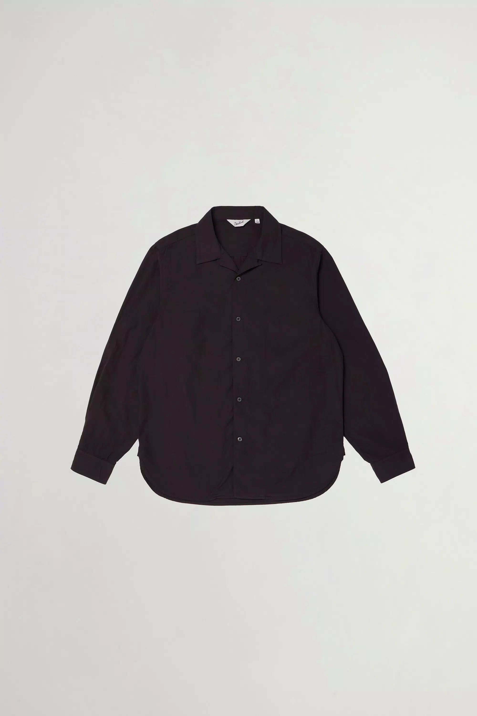 Camisa de país teñida en tejido de popelín de algodón puro - Gris carbón