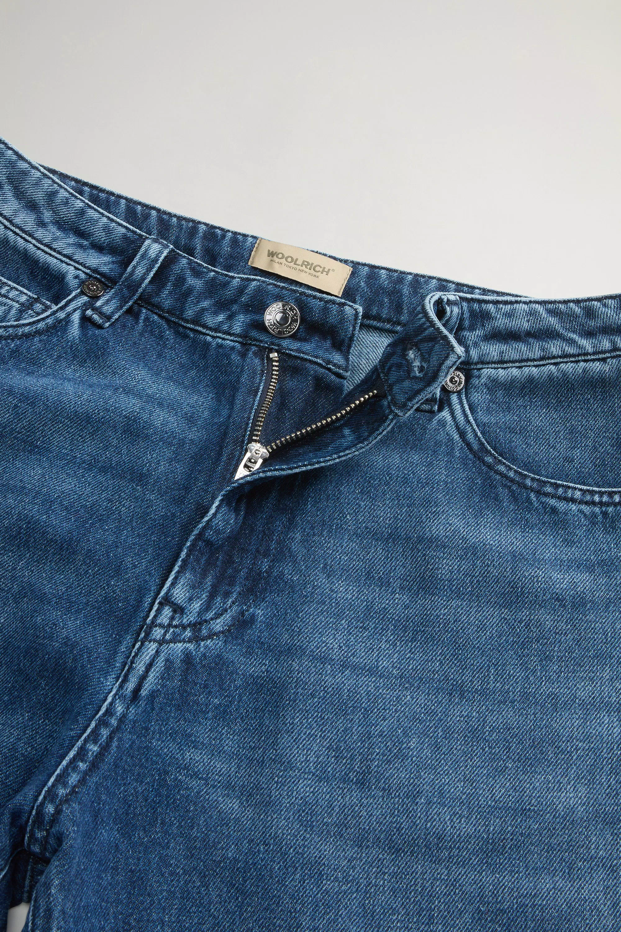 Pantalones de mezclilla de algodón puro - Azul Melton
