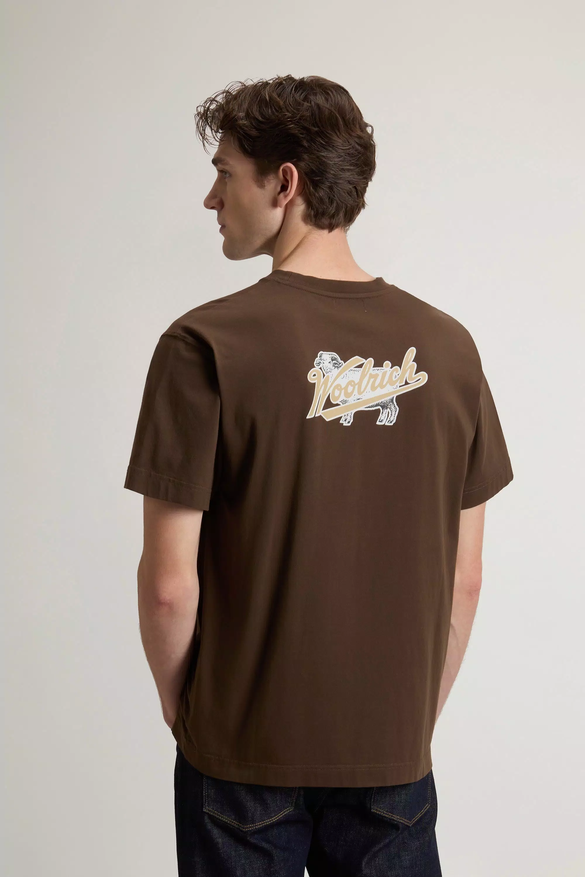Camiseta de Algodón Puro con Logotipo - Negro Plata